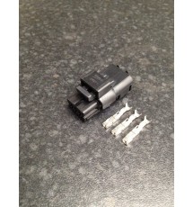 3 Way / 3 Pin Black Sicma / FCI Plug Connector