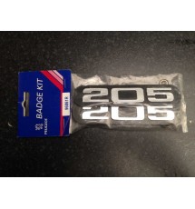 Genuine OE Peugeot 205 Mudflap Badge Kit - 9686.1R