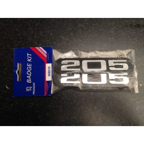 Genuine OE Peugeot 205 Mudflap Badge Kit - 9686.1R