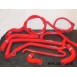 Pre 1991 Peugeot 205 GTI 8 Valve Silicone Coolant Hose Kit - ORANGE