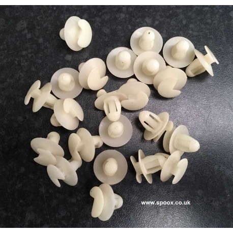 Genuine OE Peugeot 205 front speaker grill clip (1)